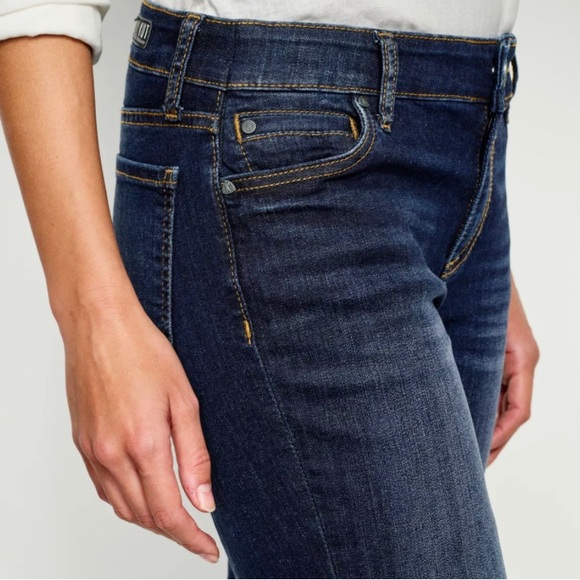 Kut from the Kloth Catherine Mid-Rise Boyfriend Dark Blue Jeans Size 14 NWT - Picture 4 of 14